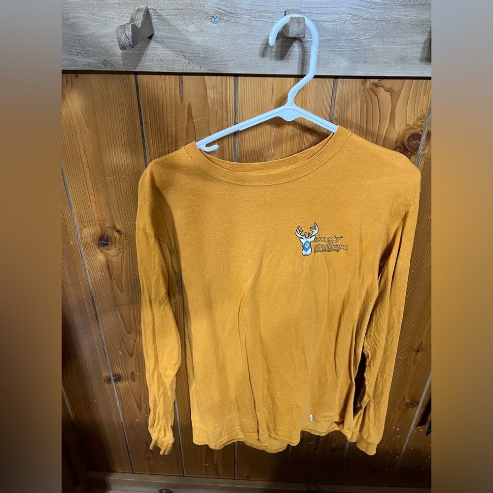 Simply Southern Mustard Long Sleeve Tee